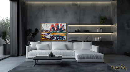 Original Painting of Endre Bartos: "The Storm is Coming"