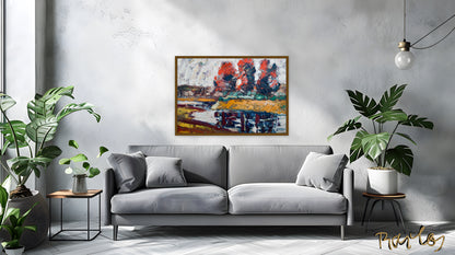 Original Painting of Endre Bartos: "The Storm is Coming"