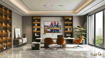 Original Painting of Endre Bartos: "The Storm is Coming"