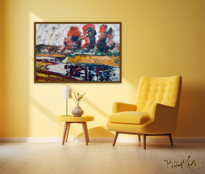 Original Painting of Endre Bartos: "The Storm is Coming"