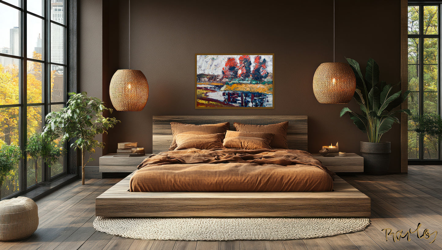 Original Painting of Endre Bartos: "The Storm is Coming"