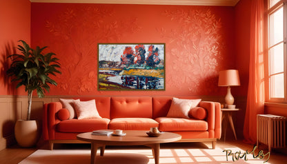 Original Painting of Endre Bartos: "The Storm is Coming"