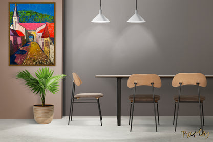 Original Painting of Endre Bartos: "Tokaj"