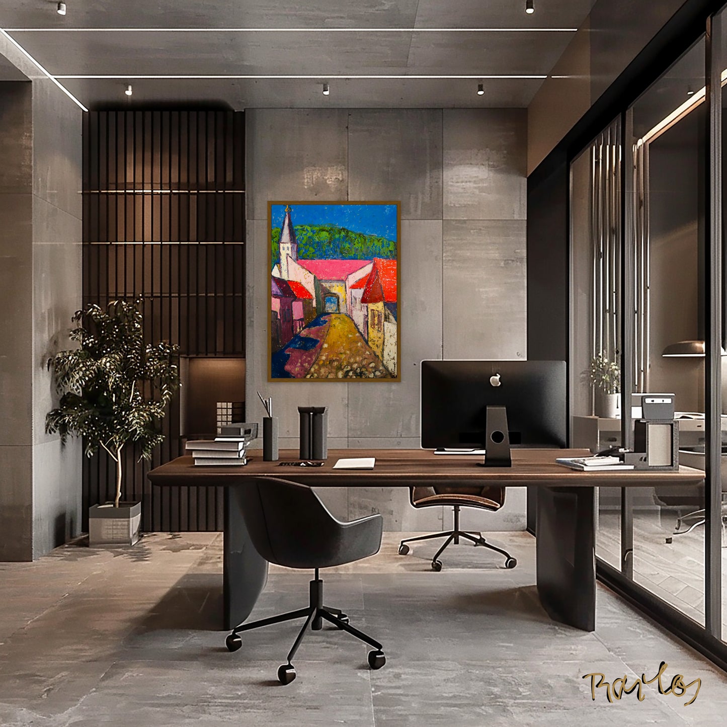 Original Painting of Endre Bartos: "Tokaj"