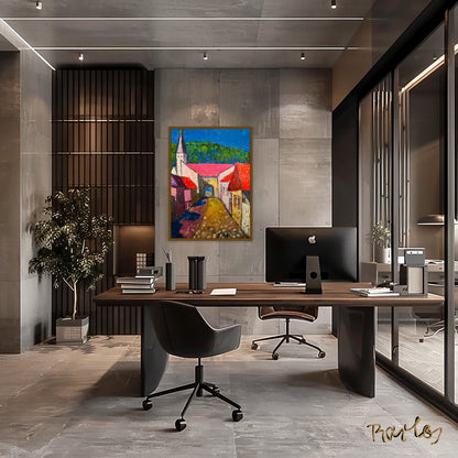 Original Painting of Endre Bartos: "Tokaj"