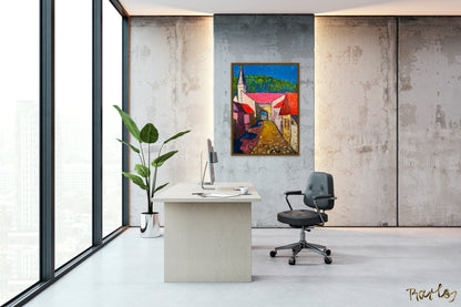 Original Painting of Endre Bartos: "Tokaj"