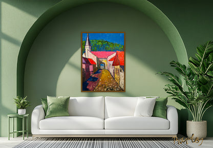 Original Painting of Endre Bartos: "Tokaj"