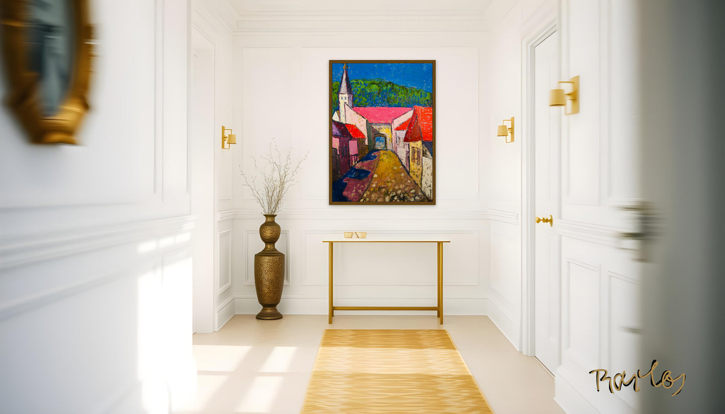 Original Painting of Endre Bartos: "Tokaj"