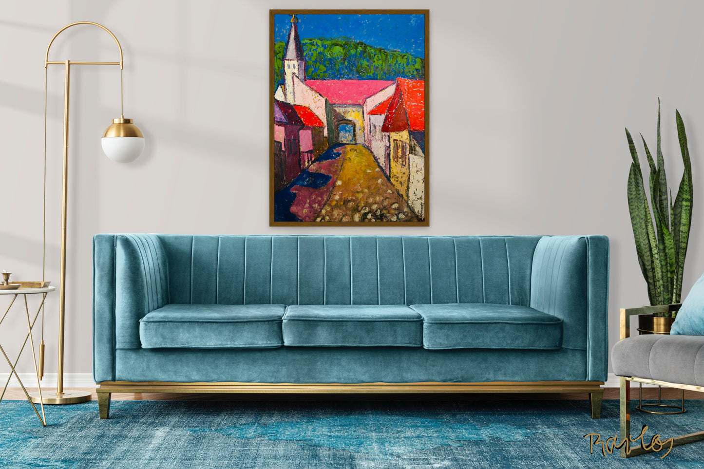 Original Painting of Endre Bartos: "Tokaj"