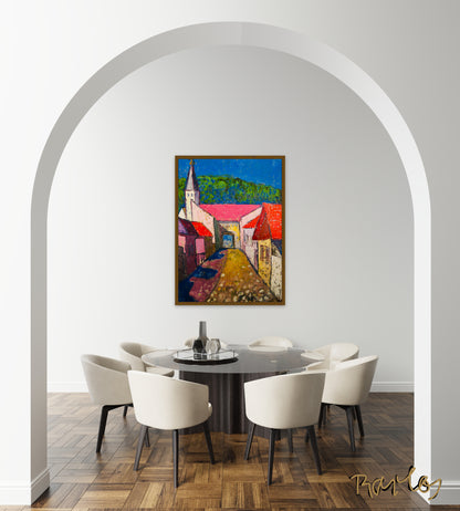 Original Painting of Endre Bartos: "Tokaj"