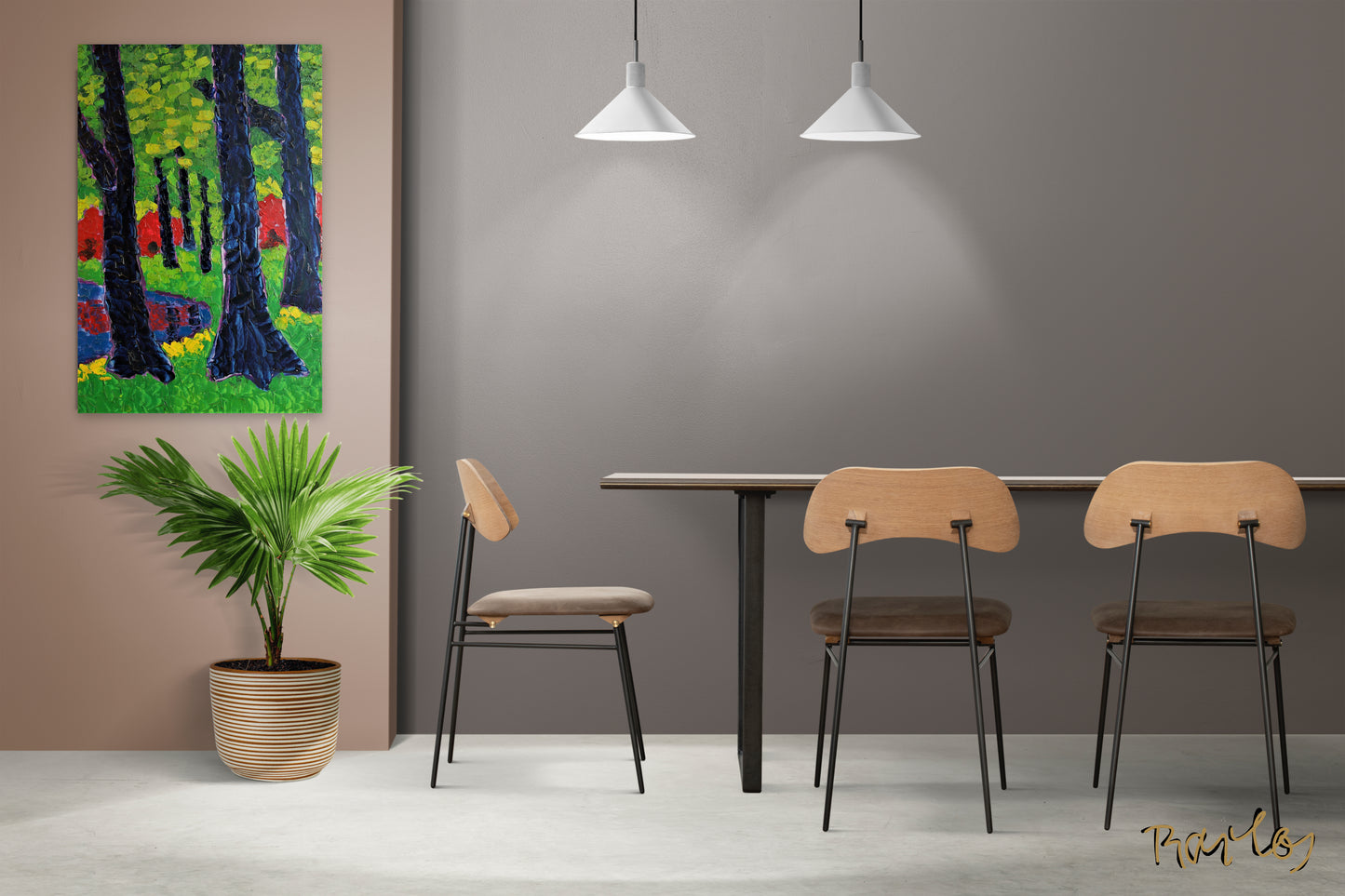 Fine Art Print Endre Bartos: Blooming of Rhododendrons