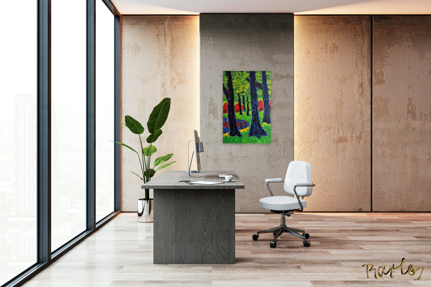 Fine Art Print Endre Bartos: Blooming of Rhododendrons