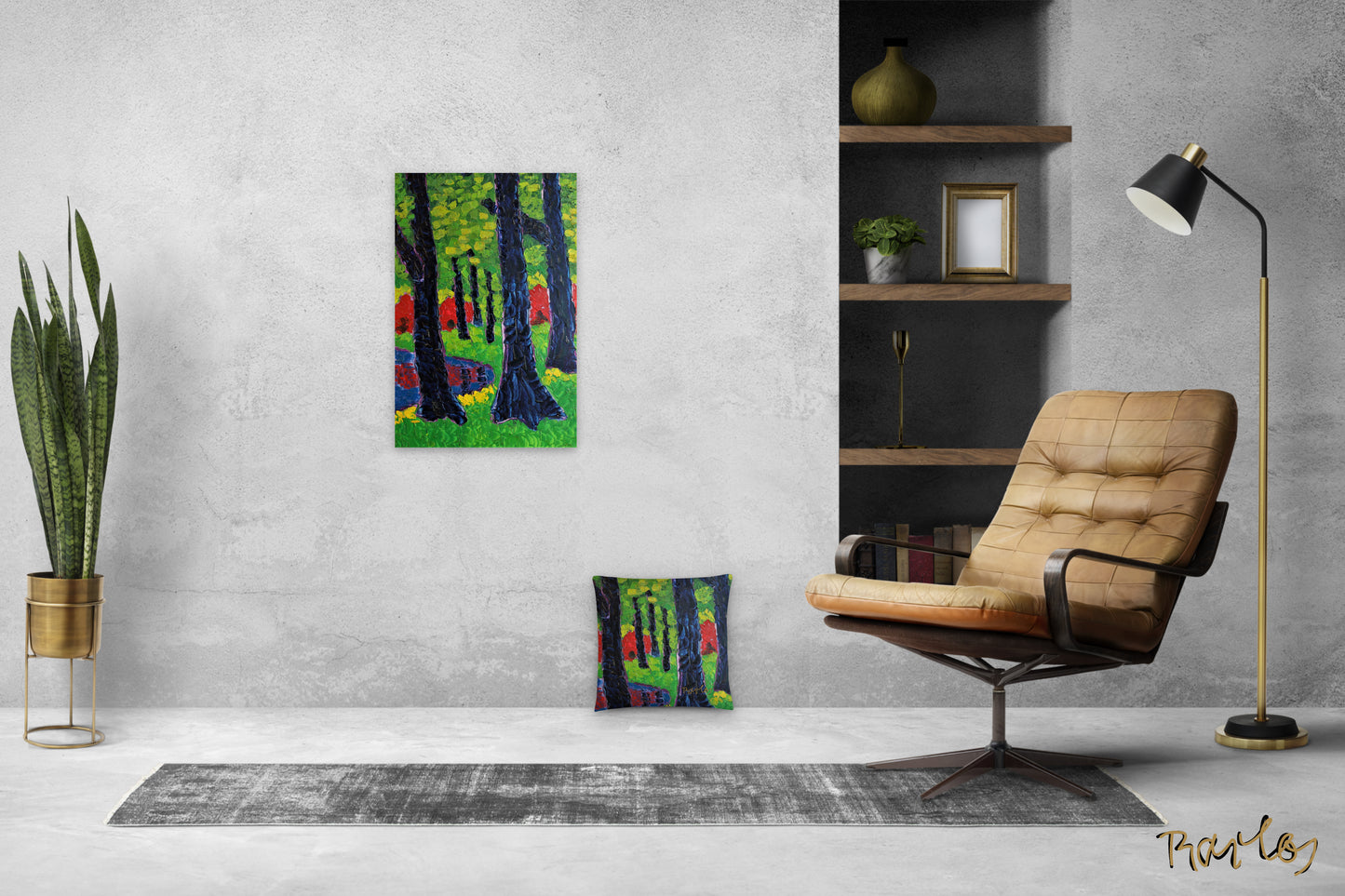 Fine Art Print Endre Bartos: Blooming of Rhododendrons