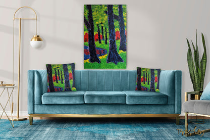 Art Pillow Endre Bartos: “Blooming of Rhododendrons”