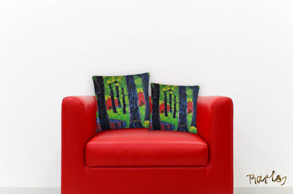 Art Pillow Endre Bartos: “Blooming of Rhododendrons”