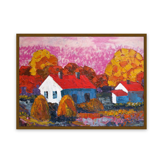 Original Painting of Endre Bartos: Cottage