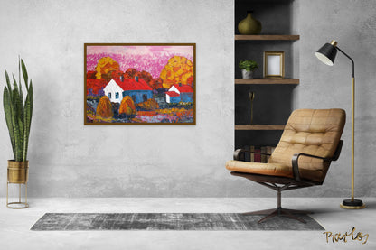 Original Painting of Endre Bartos: Cottage