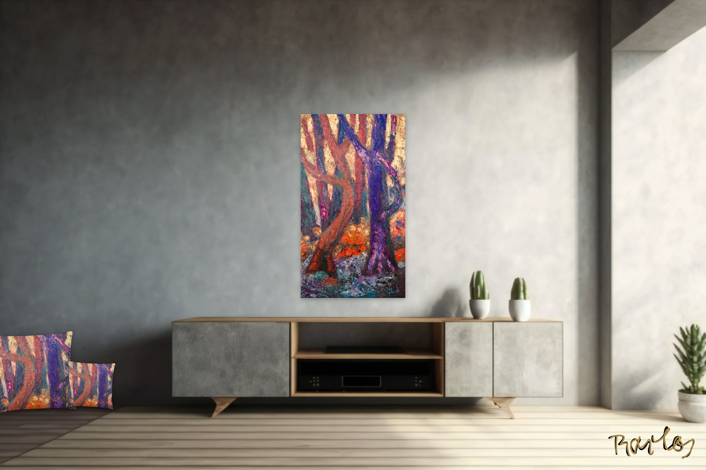 Fine Art Print Endre Bartos: "Dancing Trees"