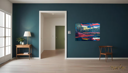 Fine Art Print Endre Bartos: "Dusk"