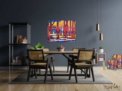 Fine Art Print Endre Bartos: "Flooding"