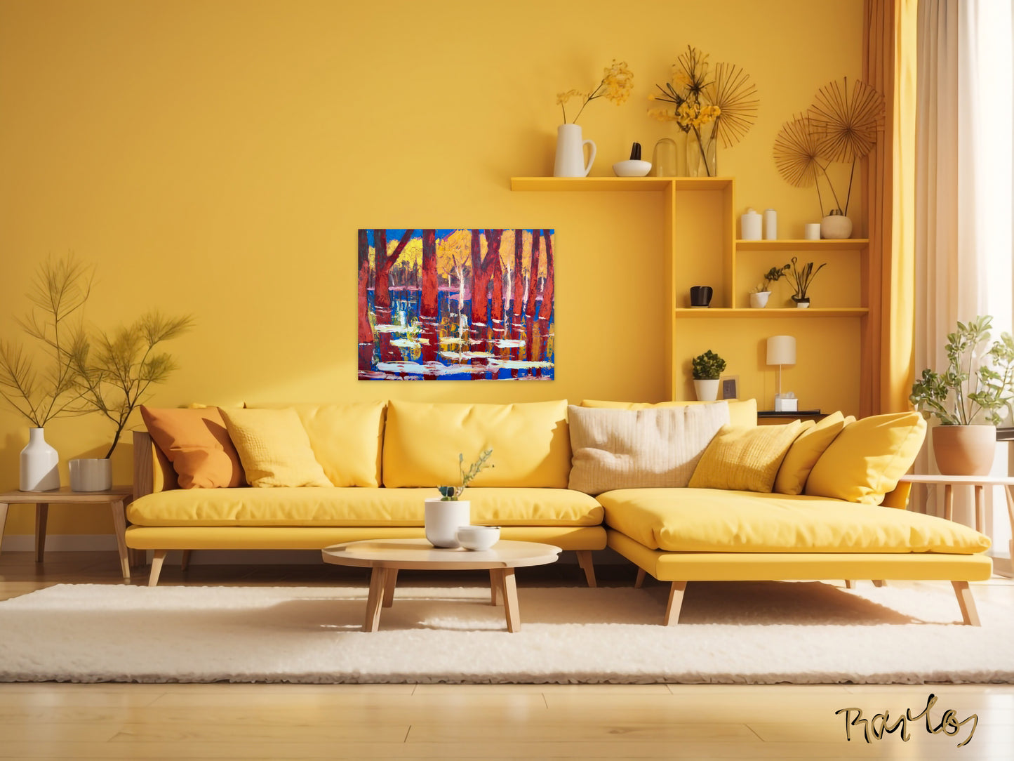 Fine Art Print Endre Bartos: "Flooding"