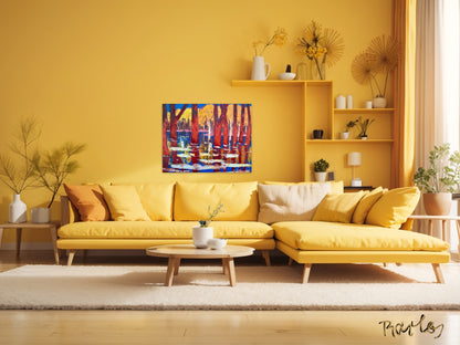 Fine Art Print Endre Bartos: "Flooding"