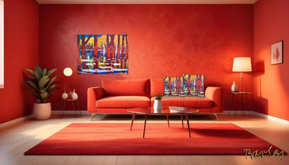 Art Pillow Endre Bartos: “Flooding”
