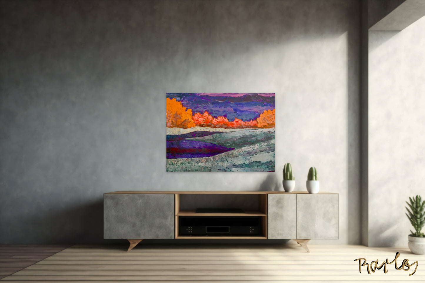 Fine Art Print Endre Bartos: "Full Moon"