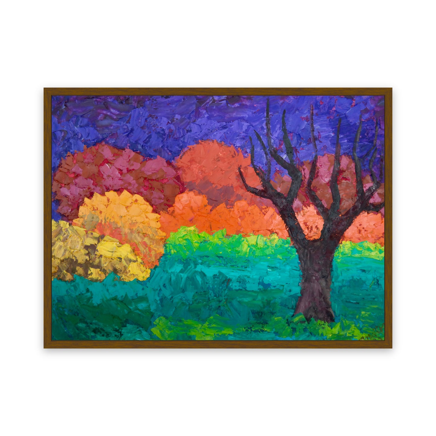 Original Painting of Endre Bartos: "Lonely Tree"