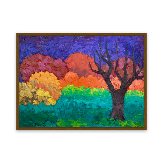 Original Painting of Endre Bartos: "Lonely Tree"
