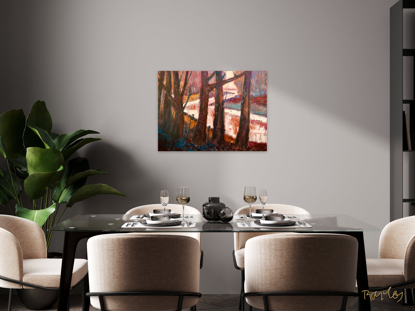 Fine Art Print Endre Bartos: "Moonlight"