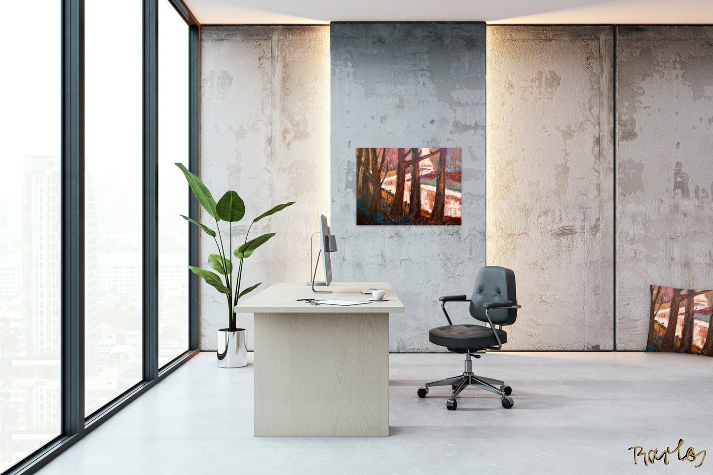 Fine Art Print Endre Bartos: "Moonlight"