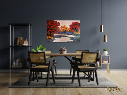 Fine Art Print Endre Bartos: "Pink River"