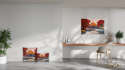 Fine Art Print Endre Bartos: "Pink River"