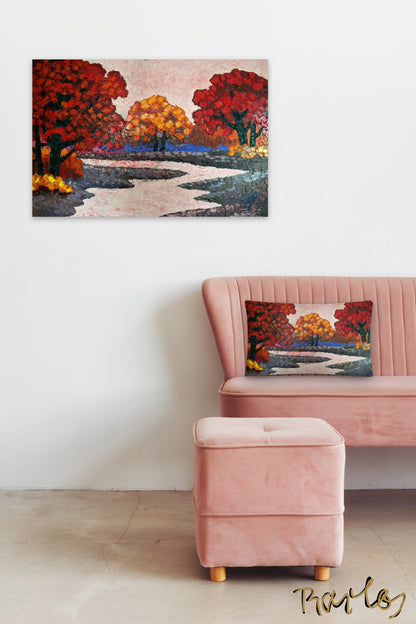 Art Pillow Endre Bartos: “Pink River”