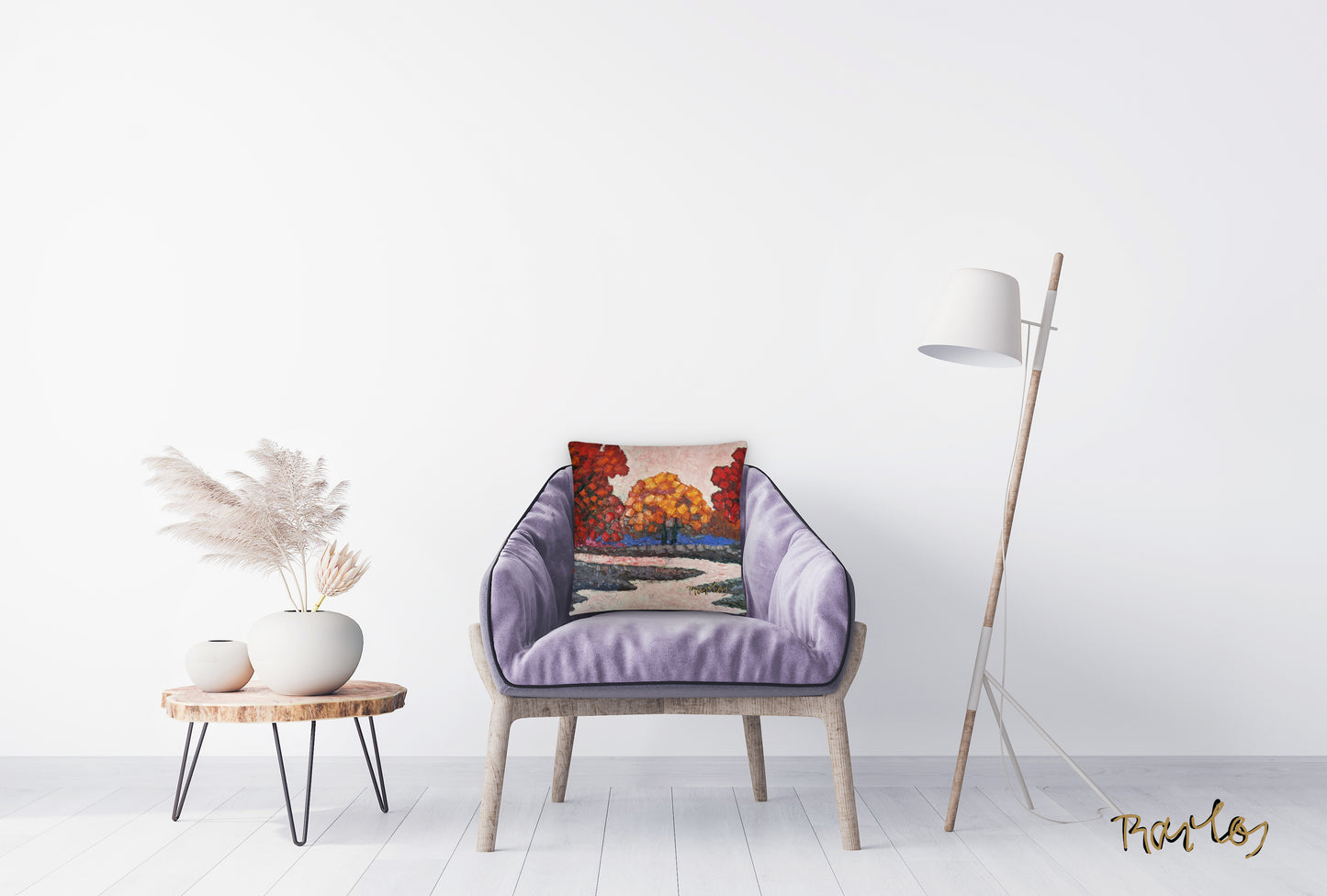 Art Pillow Endre Bartos: “Pink River”