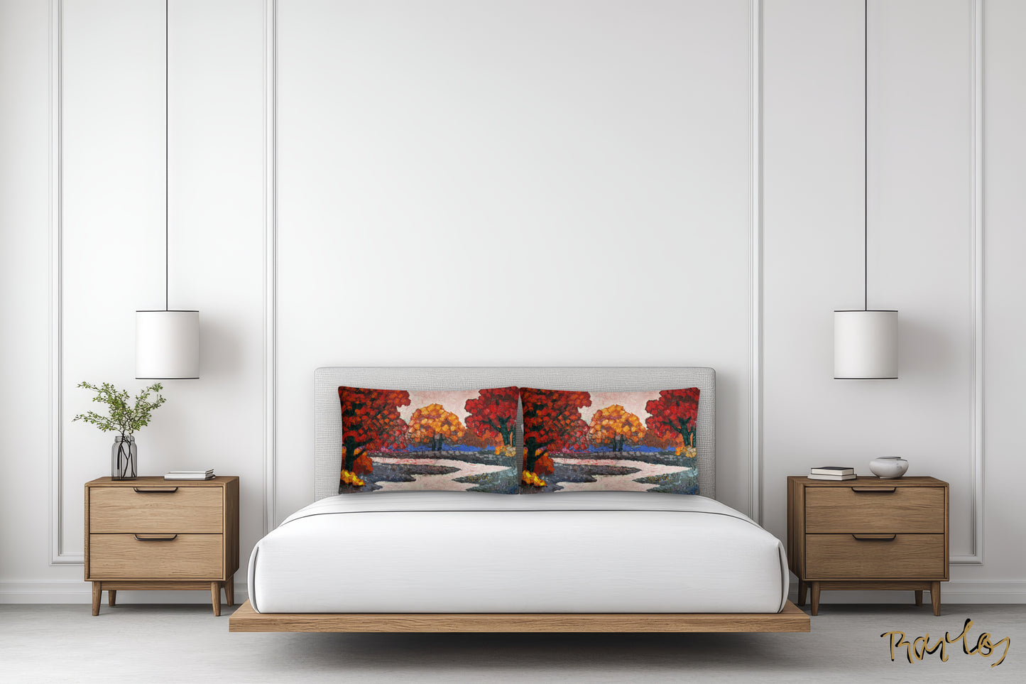 Art Pillow Endre Bartos: “Pink River”