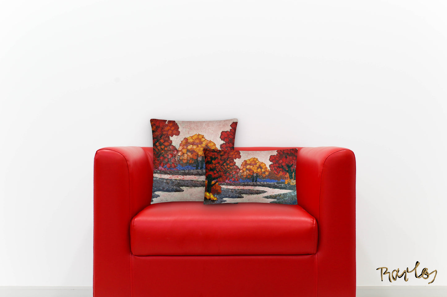 Art Pillow Endre Bartos: “Pink River”