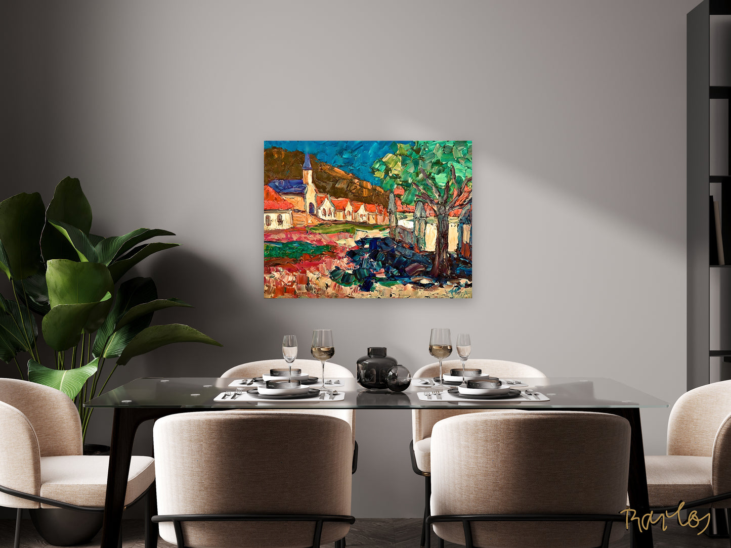 Fine Art Print Endre Bartos: Wine Cellars