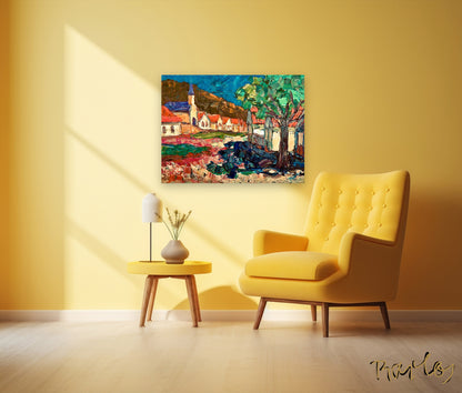 Fine Art Print Endre Bartos: Wine Cellars