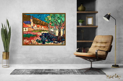 Original Painting Of Endre Bartos: Wine Cellars