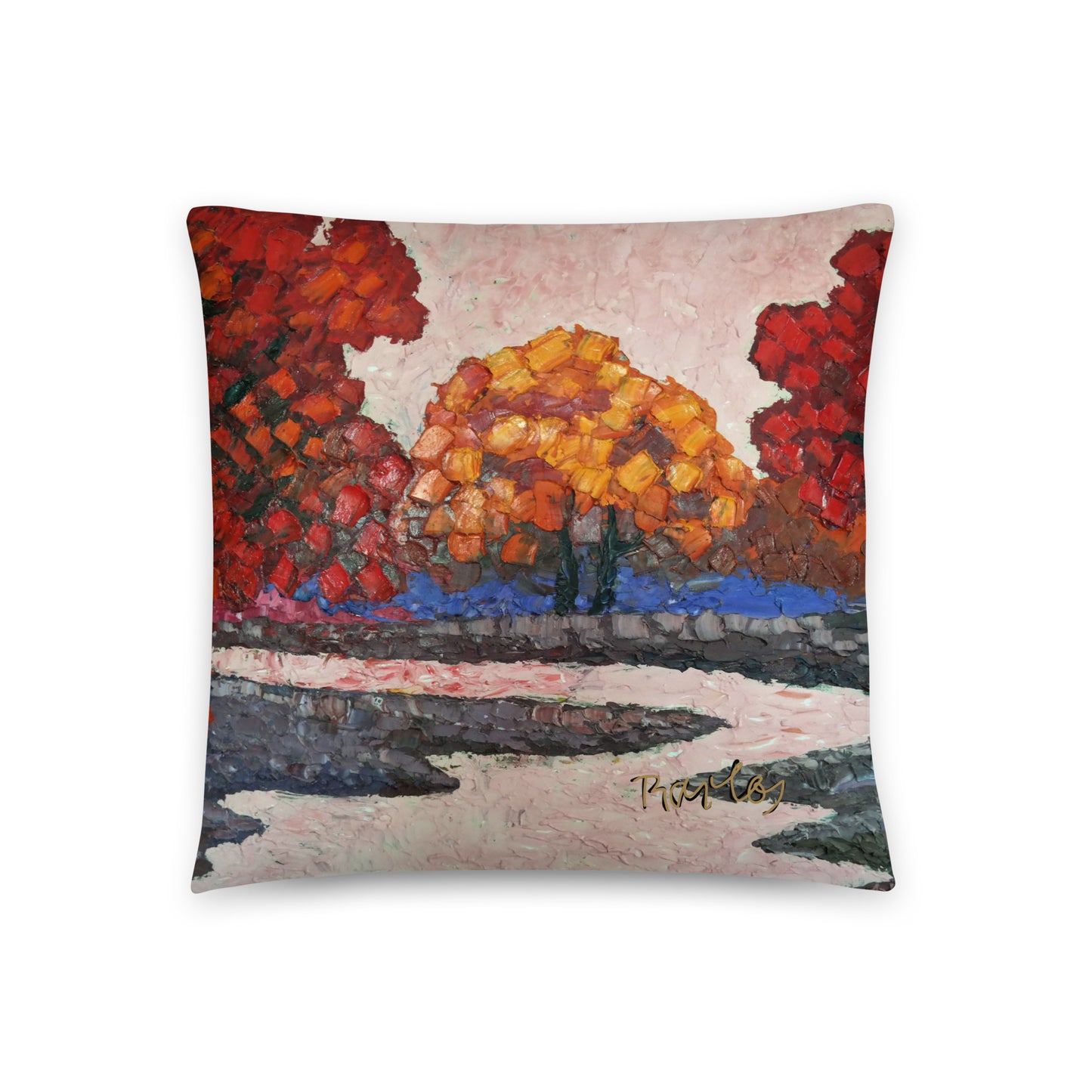 Art Pillow Endre Bartos: “Pink River”