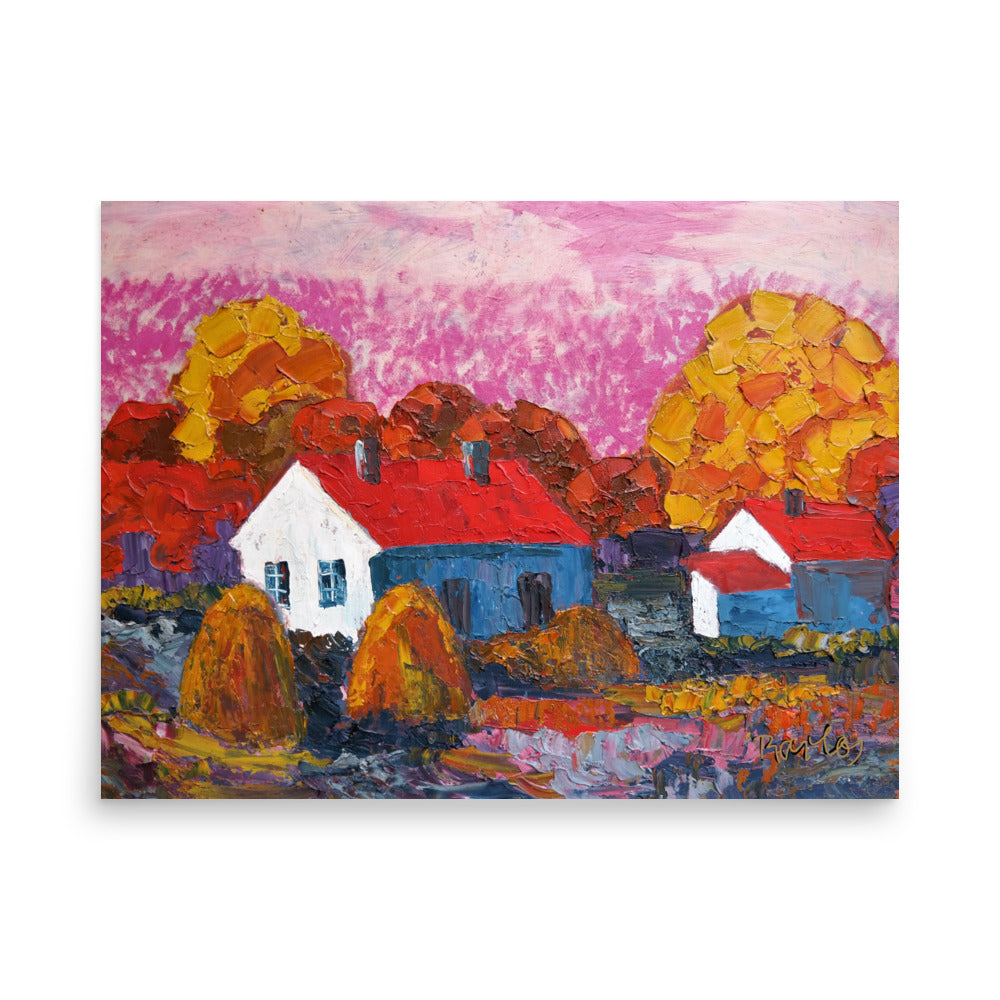 Fine Art Print Endre Bartos: Cottage