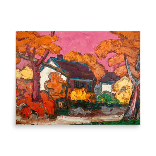 Fine Art Print Endre Bartos: "Farm"