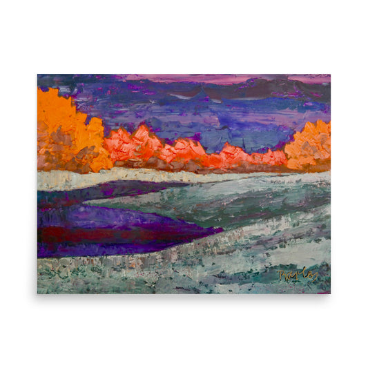 Fine Art Print Endre Bartos: "Full Moon"