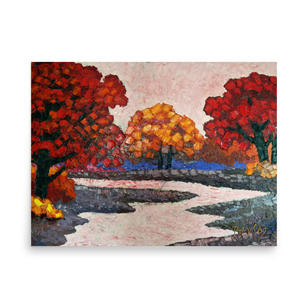 Fine Art Print Endre Bartos: "Pink River"