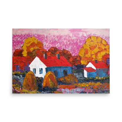 Fine Art Print Endre Bartos: Cottage