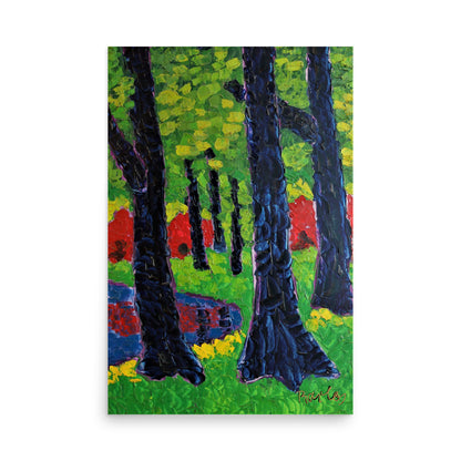 Fine Art Print Endre Bartos: Blooming of Rhododendrons