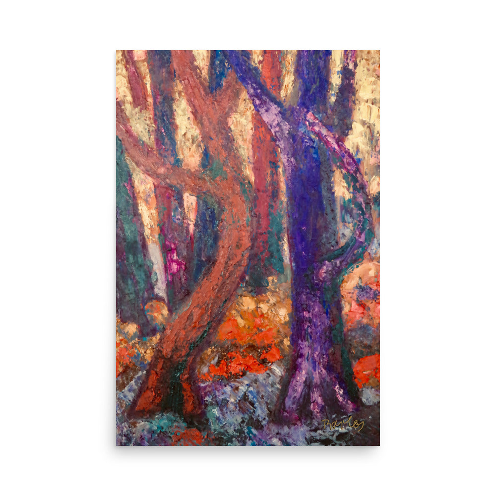 Fine Art Print Endre Bartos: "Dancing Trees"
