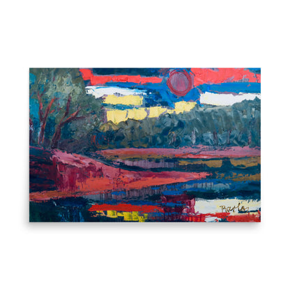 Fine Art Print Endre Bartos: "Dusk"